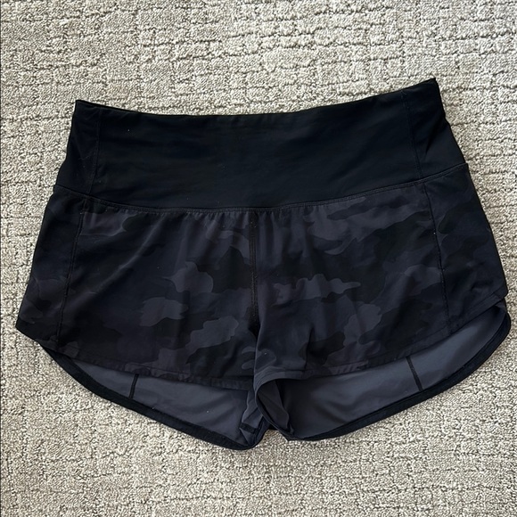 Black Athletic Shorts with Moisture-Wicking Fabric - Picture 1 of 2